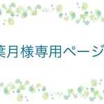 葉月様専用ページ