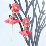 【fruitfulness】タチアオイのイヤーアクセサリー