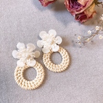 Flower＊ラタンピアス