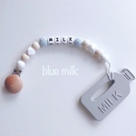 可愛い【おもちゃホルダー】単品  ♡blue milk♡ 歯固め  歯がため  出産祝い  名入れ