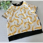 ☆【100size】ビッグカットソー☆バナナ
