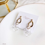 夏♡涼しげクリアチェーンピアス・イヤリング