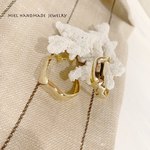 〜suave〜くねくねゴールドフープピアス