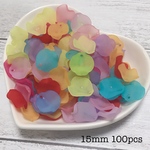 100個◎花びら フラワー ビーズ つや消し
