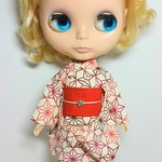ブライス 浴衣 リカちゃん 浴衣 きなり 麻の葉