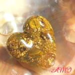 魅惑のハート♡金箔たっぷり！オルゴナイト