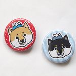 柴ッジ２点セット（缶バッジ）
