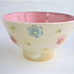 茶碗 お花が舞う（B）