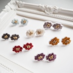 小さなお花刺繍ピアス＊