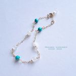 新登場♡14KGFアンクレット◆Chain and beads◆ブルームーンストーン＆ターコイズ