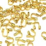 【702】真鍮製U字カン金具 留め具★ゴールド  5mm/100個