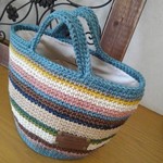 麻ひもバッグ　マルチカラー　