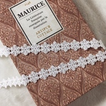 ＊再入荷＊1m 可愛い お花 ケミカルレース ブレード 白 BK190619 ハンドメイド 手芸 素材 材料 DIY