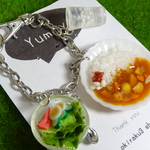 カレーライスセットのバッグチャーム