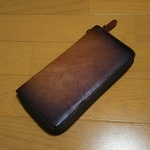 12／2までお取り置き 本革 メンズ 長財布 ロングウォレット ファスナー長財布 ブラウン