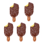 5本セット A チョコレート クランチ アイスクリーム ミニチュア ドール用 ハンドメイド パーツ