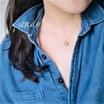 andyロングセラー! Swarovski Crystal Right Silk Necklase