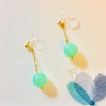 高品質 天然石 クリコプレーズ  イヤリング ピアス