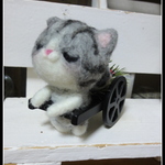 ＊ねこちゃん親子　荷車＊