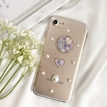 押し花 スマホケース iPhoneケース Android 紫陽花