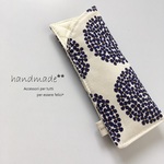 メガネケース♡紫陽花ivory navy