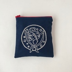 手刺繍ファスナーポーチ「SAILOR GIRL」