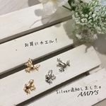 【再入荷♡】梅雨を楽しく( ˊᵕˋ )おみミニPETアマガエルピアス/イヤリング