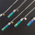 【オープン記念】コレステリック液晶　ガラスの試験管ペンダント