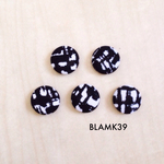 マグネット５個セット《モノトーンランダムチェック柄》BLAMK