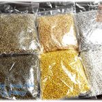 🐰 1.5mm 🍄 マクラメ用  大穴 メタルビーズ てんてんの贈り物♪