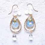 ❤︎限定❤︎コラボ作品【Summer drip】ピアス（14kgf）、イヤリング、樹脂ピアス 