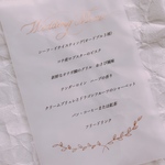 メニュー表 2  トレーシングペーパー 5枚