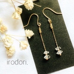 【送料無料】ハーキマーダイヤの2粒ピアス(イヤリング)