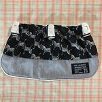 受注制作《クリップ式》子ども帽子の日よけカバー★ベビー～園児用（シマウマ黒）