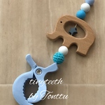 tinyteeth  ™️ シューズクリッパー  シューズクリップ ブルーエレファント