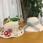 夏のブローチ（大小セット）