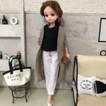 リカちゃん服♡単品♡グレージュロングカーディガン♡リアルクローズ  
