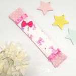 女の子の水筒肩ひもカバー【ピンクリボン🎀】