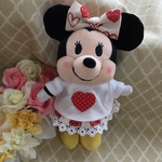ミニーorシェリーメイのお洋服♪ハート♪ぬいもーず•ぬいぐるみバッチ用