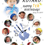 【送料無料】手形入り★成長時計
