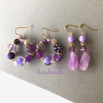 セット売りpurple❁︎ピアス＆イヤリング