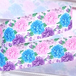 【8494】2m350円 38mm幅 グログランリボン アジサイ 紫陽花 あじさい 