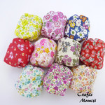お花がいっぱい　お手玉 10個　c (知育玩具）