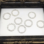 送料無料／砂銀模様入りリング  2cm ✖️8pcs      S664番