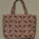 はりねずみ柄　バック内ポケット付き