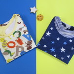 お得なベビー用お食事エプロン２枚セット　アニマル・☆　♪