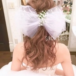 チュールリボン♡ヘッドドレス♡🎀りぼん🎀