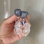 新作★クリアピアス