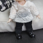 オビツ11サイズ アウトフィット　カットソーとパンツ　ねんどろいどドールにも
