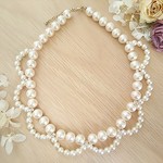 襟風パールのネックレス